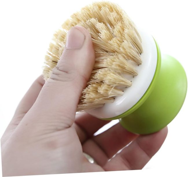 Dish Brush Pot Brush Made of Palm Brush Natural Coconut Dish Washing Brush for Home Random - Image 2